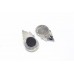 Stud Earrings Silver 925 Sterling Women Black Onyx Gem Stone Handmade C762
